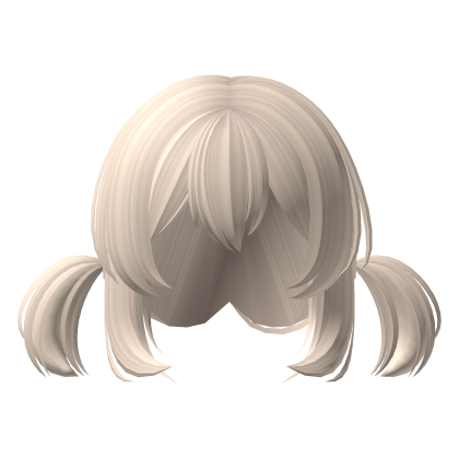 Cute Outgoing Girl Mini Pigtails in Beige Roblox item