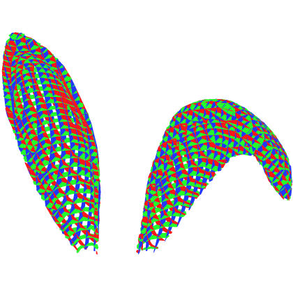 Animated Rainbow Bunny Ears Roblox item