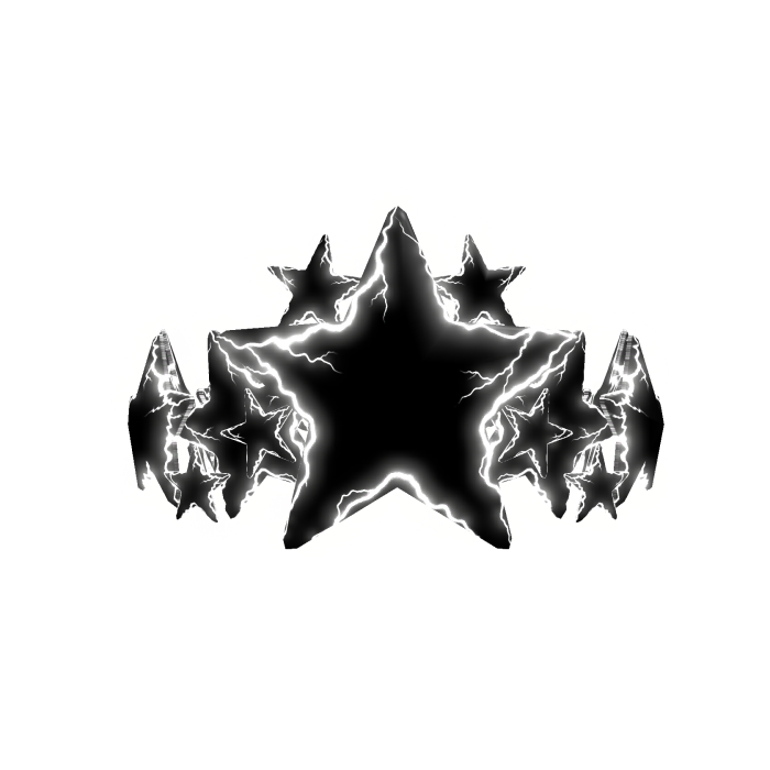 (EMISSIVE) Black crown Celestial Star