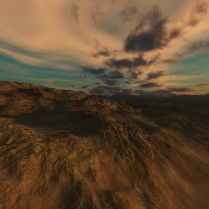 Spectral Sunset Sky