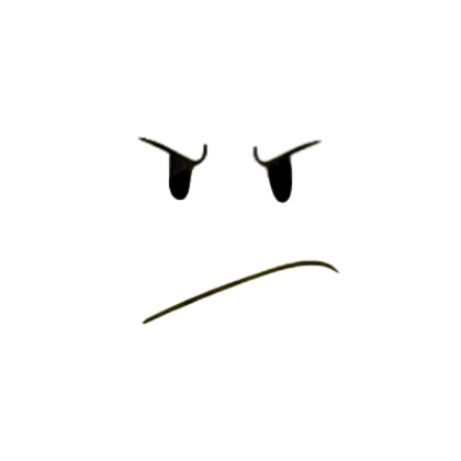 Cartoon Grumpy Face Roblox decal