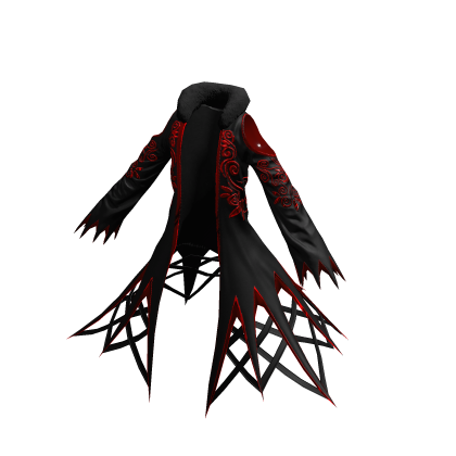 Long Spider Web Vest Reverse Blood Moon