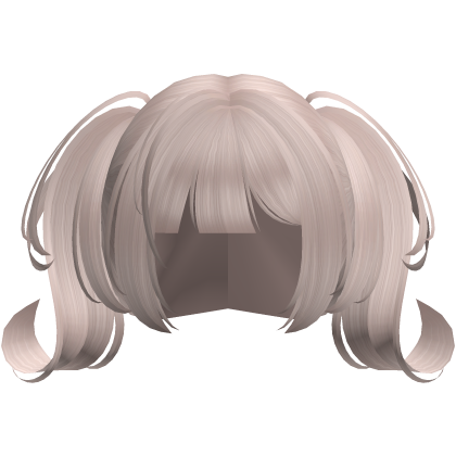 Milk Tea Swirled Messy Pigtails