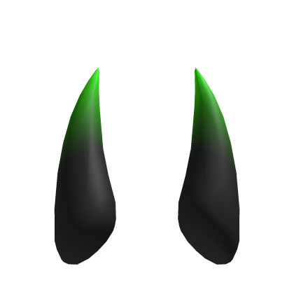 Long Spike Horns - Gradient Green