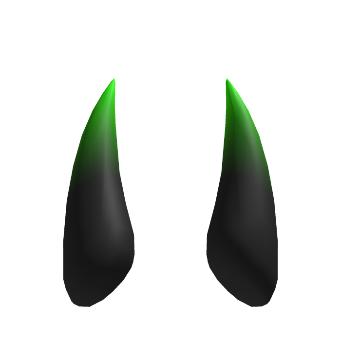 Long Spike Horns - Gradient Green