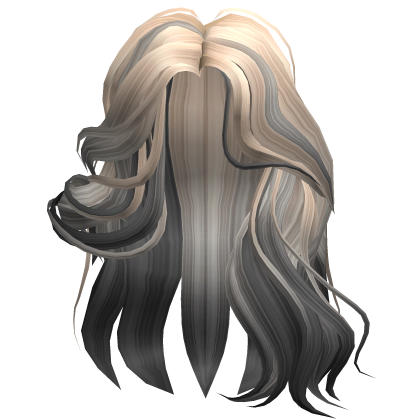 Long Blonde & Black Wavy Halloween Kpop • DD08 Roblox item