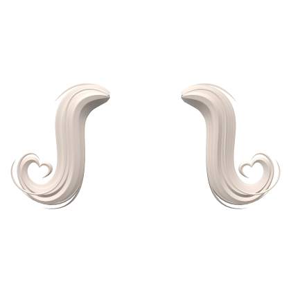 ♡ : blonde heart hair extensions Roblox item
