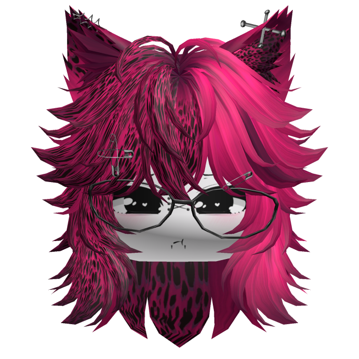 Moe Furry Wolfcut (Pink Leopard)
