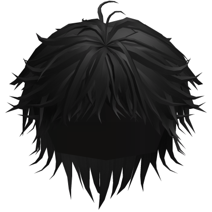 Black Messy Anime Boy Hair Roblox item