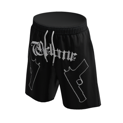 y2k Guns Streetwear Shorts