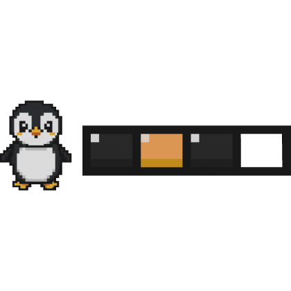Cute Penguin 8-Bit Hp Health Bar Roblox item