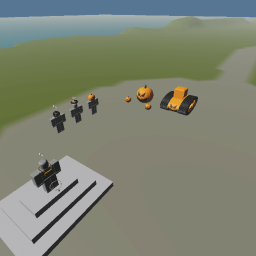 3-D model island