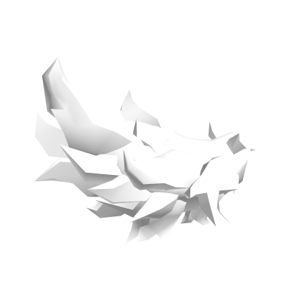 Whispy wolf tail (white)