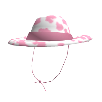 Pink Cow Print Cowboy Hat