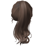Elegant Brown Wavy Ponytail v.2