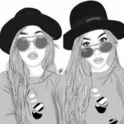 Cool Girls Outline Roblox decal