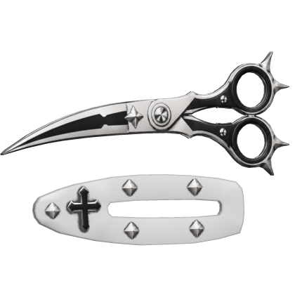 White Vkei Scissor Hairclip Right Facing Roblox item