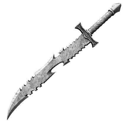 Silver Medieval Knight Sword (Right)
