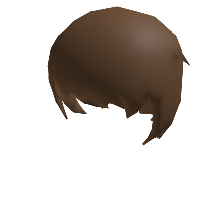 low poly short chibi hair brown