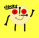 Clocks.