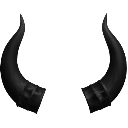 Black Classic Demon Horns Roblox item