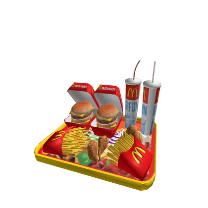 spinning mc donalds meal