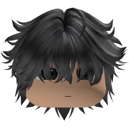 Messy Fluffy Anime Emo Hair Y2K (Silver) Roblox item