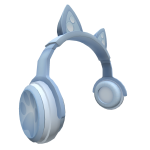 Cute Cat Headphones Blue