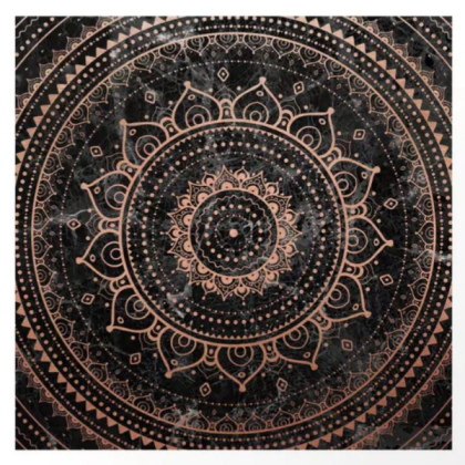 rose gold and black mandala Roblox decal