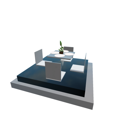 futuristic resturant dining table with chairs