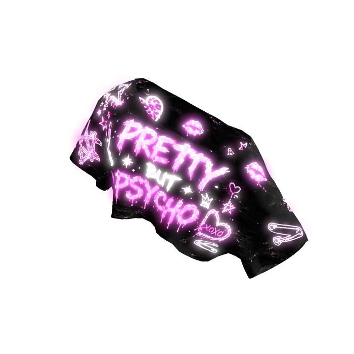 💖 Glowing Pretty Psycho Off Shoulder Top Emissive