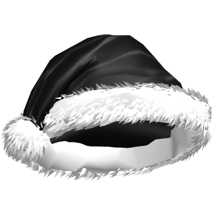 Christmas Fuzzy Black Santa Hat Roblox item