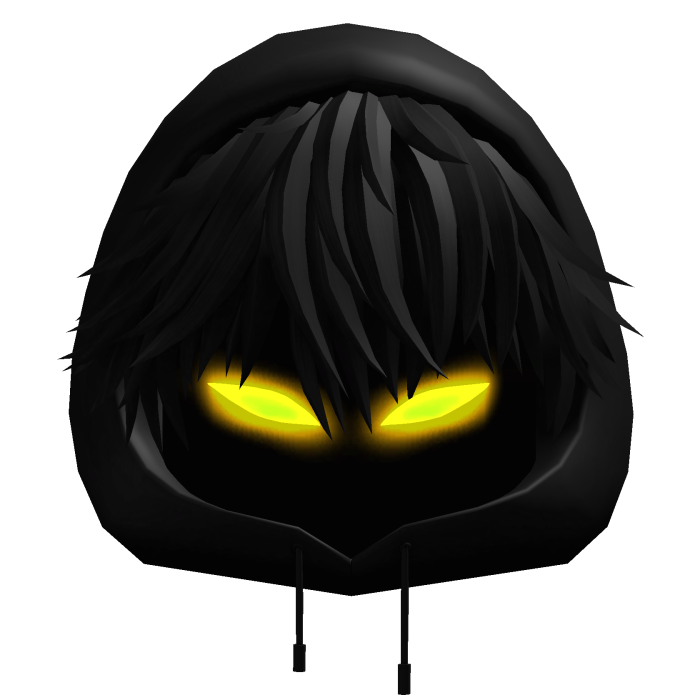 Black Messy Anime Boy Hair w/ Y2K anime hood (✔)