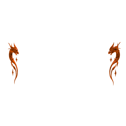 Vibrant Orange Dragon Facial Jewelry