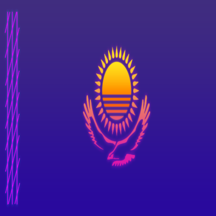Vaporwave  Kazakhstan Roblox decal