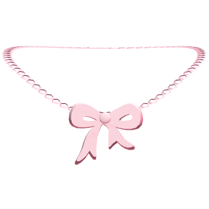 Bow Pink Necklace