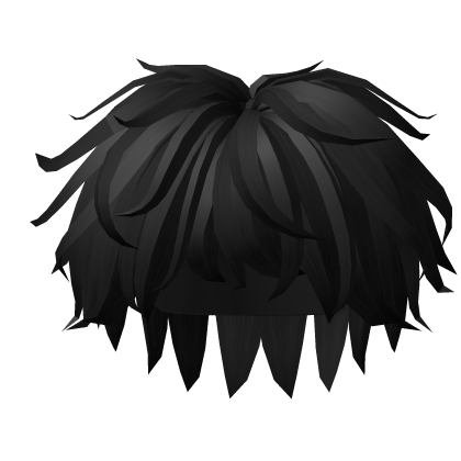 Shadow Garden Messy Cheap Hair - Black Roblox item