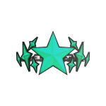 Crown of Star Chains(Cyan)