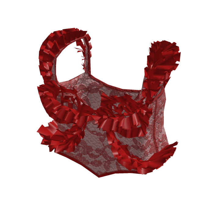Red Ruffles Swimsuit