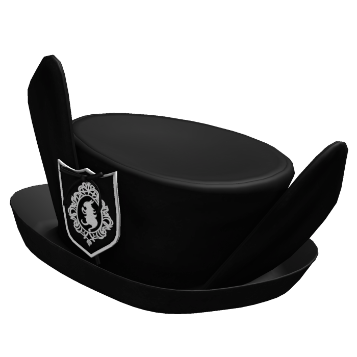 mini gothic bunny ear top hat