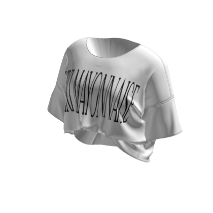 oversized tucked-in white shirt graphic