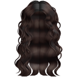 Curly Messy SuperStar Dark Brown Hair