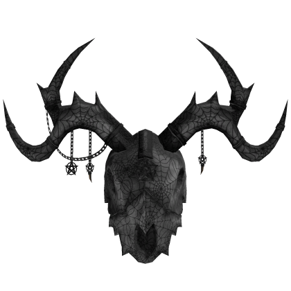 Wendigo Mimic Horned Mask (White Web)