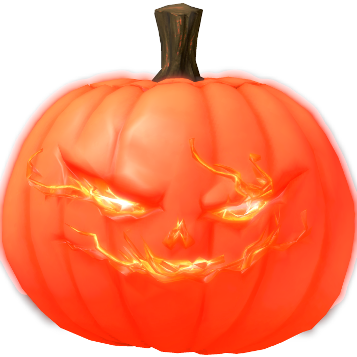 Emissive Halloween Pumpkin Head