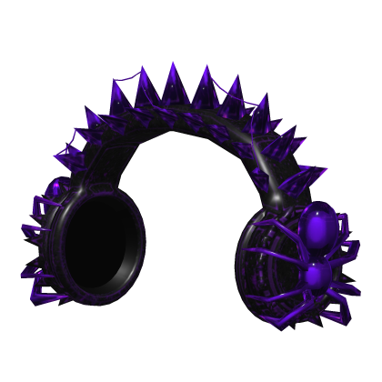 Purple Spider Headphones Roblox item