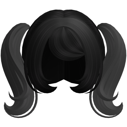 Cute Dolly Curly Pigtails (Black) Roblox item