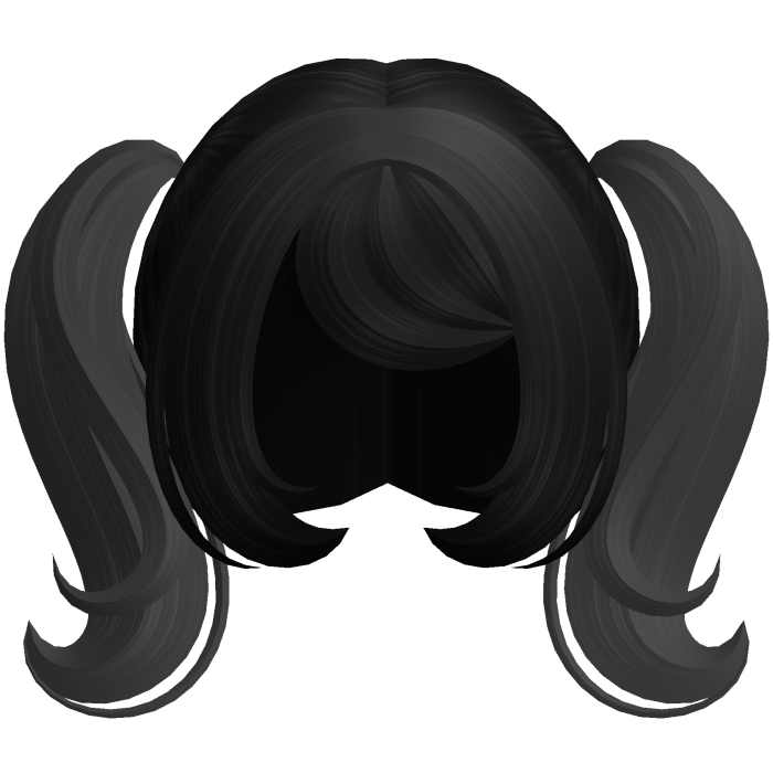Cute Dolly Curly Pigtails (Black)