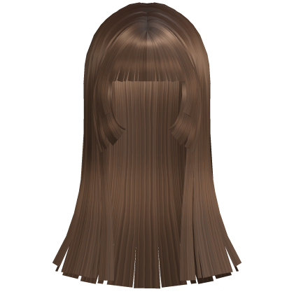cute shoujo doll long hime cut in brown Roblox item