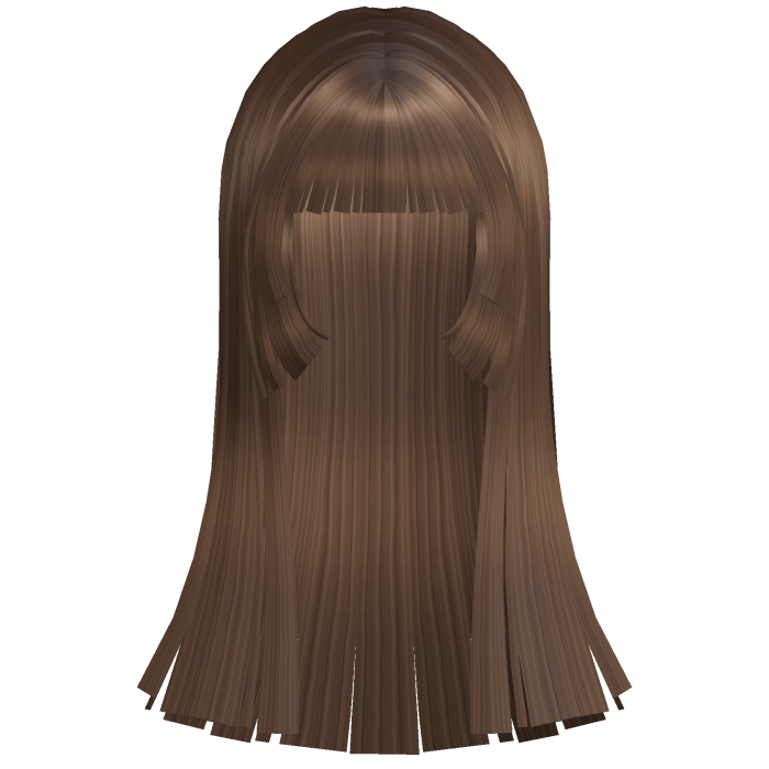 cute shoujo doll long hime cut in brown