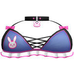 Kawaii Dva Overwatch Ruffled Swimsuit Top